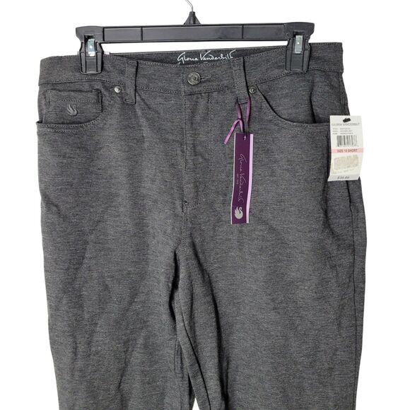 Gloria Vanderbilt Womens Size 10 Gray  Solid Amanda Slimming Tapered Leg Pants - Picture 2 of 13